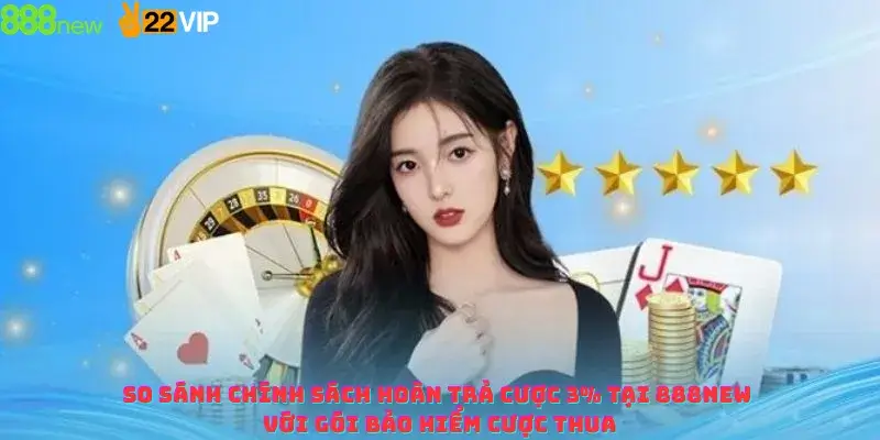 So sánh chính sách hoàn trả cược 3% tại 888new với gói bảo hiểm cược thua